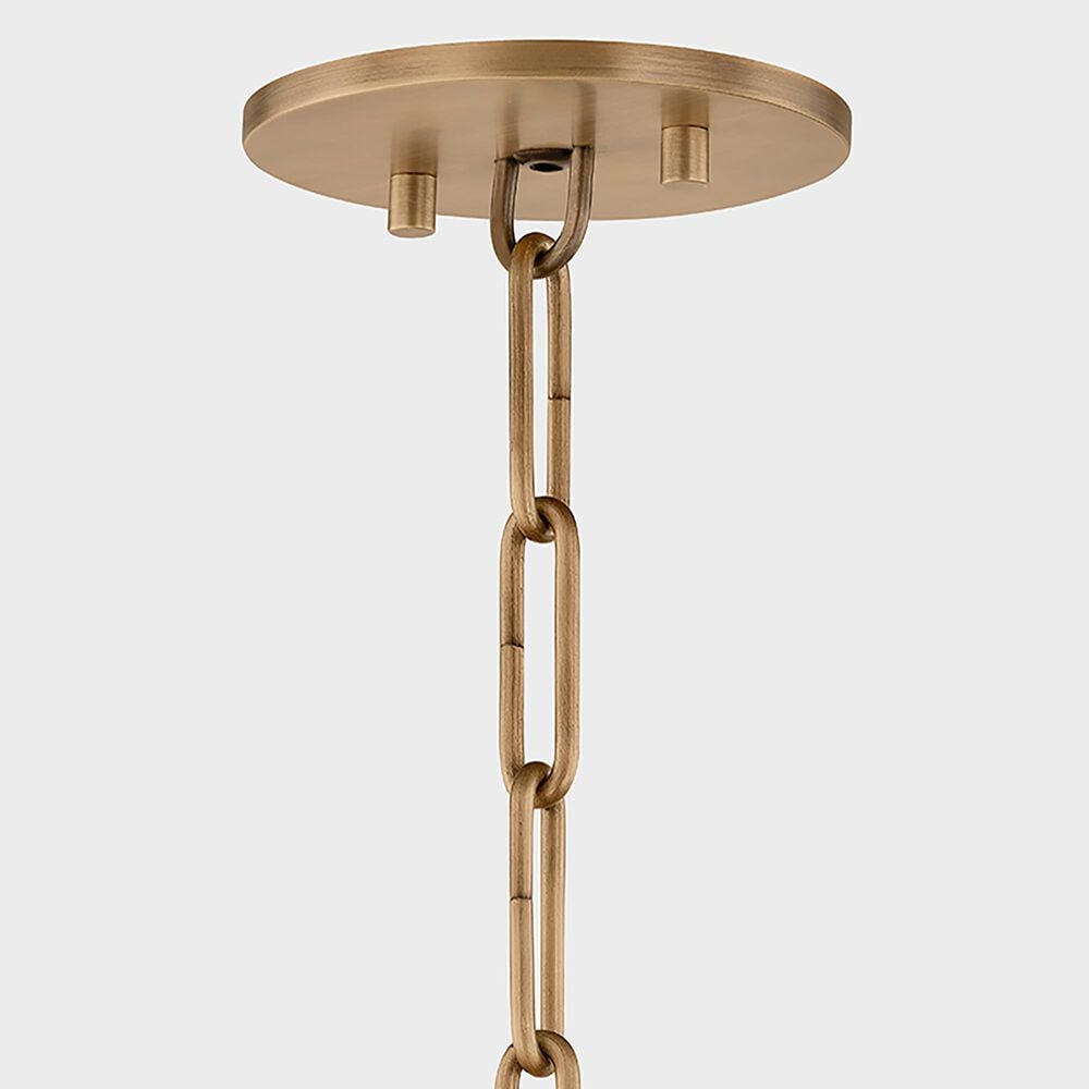 Troy Lighting Irvine 20" 1-Light Pendant in Patina Brass, , large