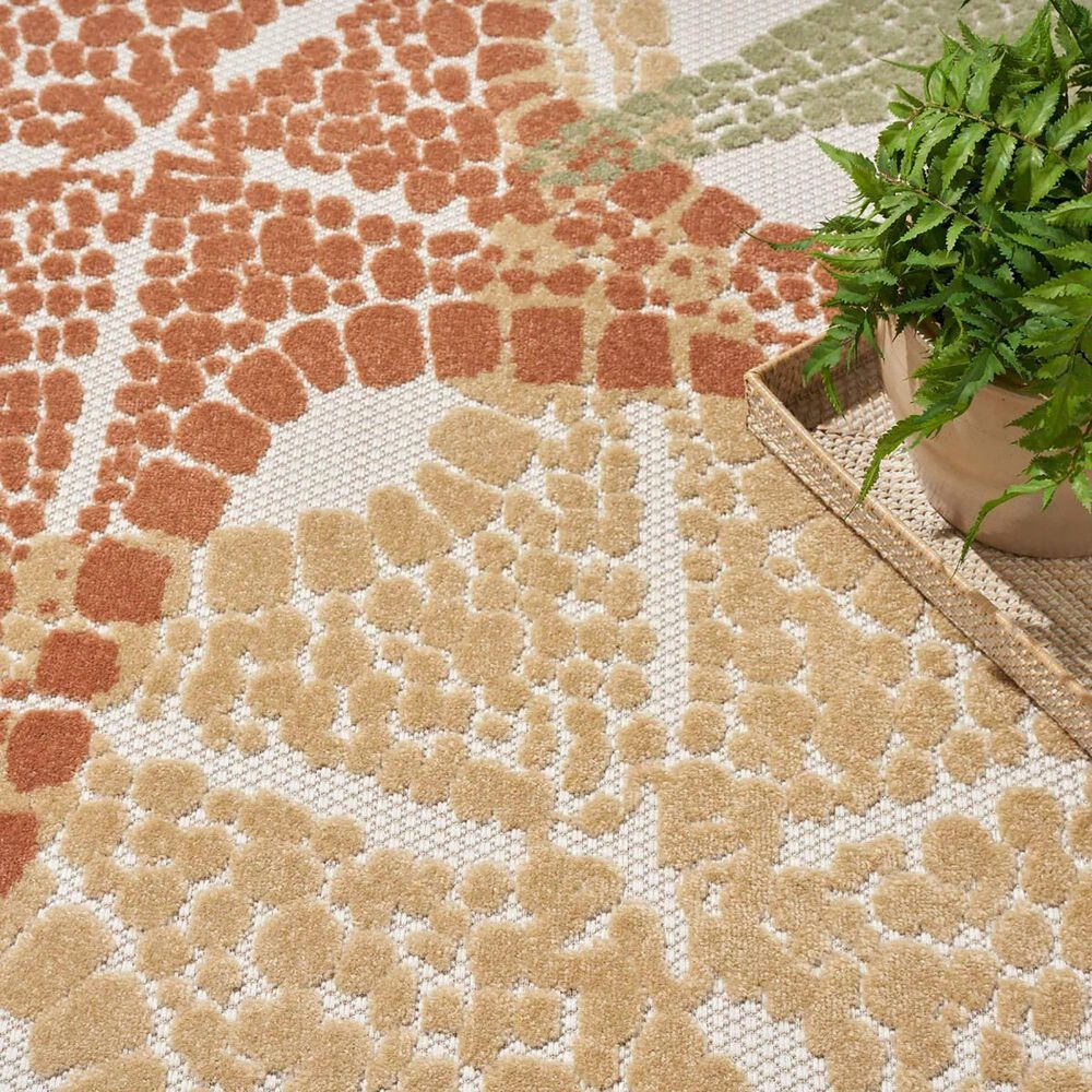 Nourison Aloha ALH28 7&#39;10&quot; x 10&#39;6&quot; Ivory and Multicolor Indoor/Outdoor Area Rug, , large