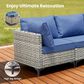 HOMLUX 9-Piece Patio Conversation Set in Denim Blue, , large