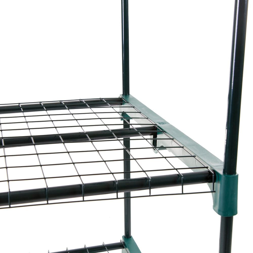 Timberlake Pure Garden 3-Tier Greenhouse in Green/Clear, , large