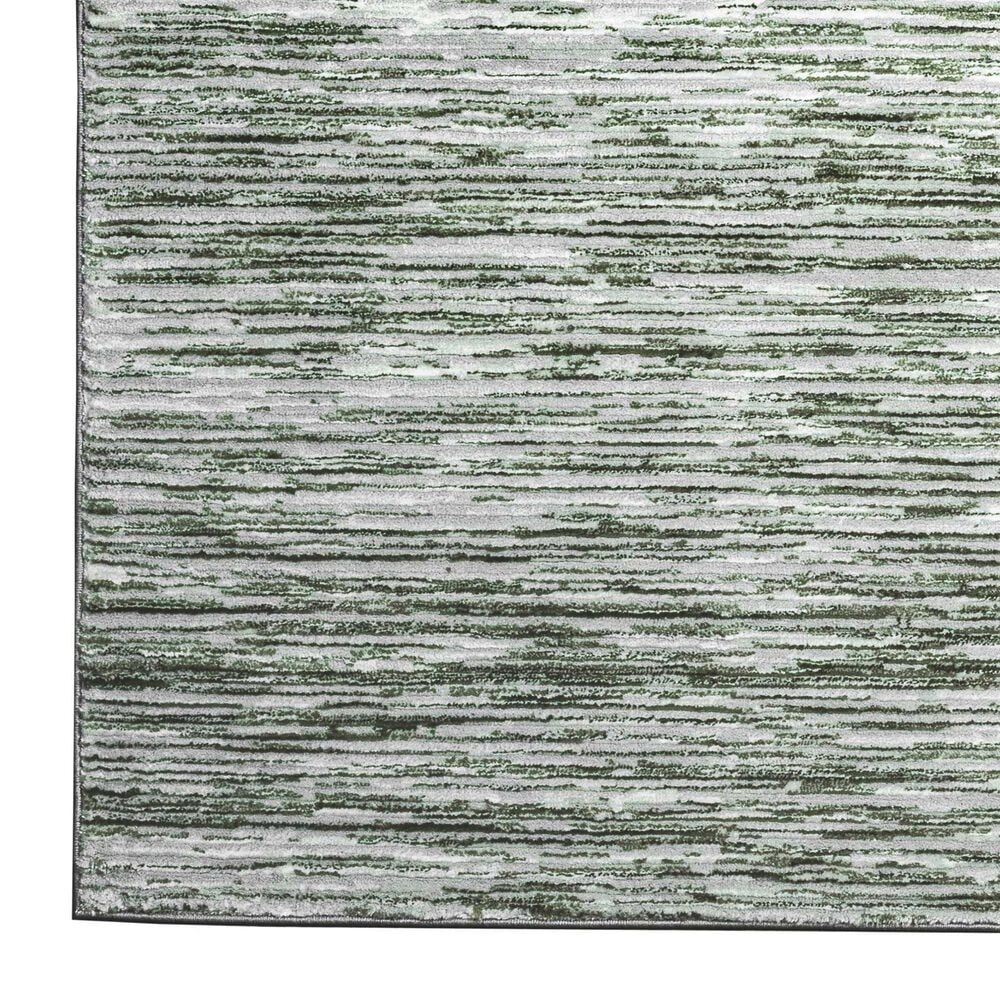 Radici USA Davide Striped 5&#39;3&quot; x 7&#39;3&quot; Green Area Rug, , large