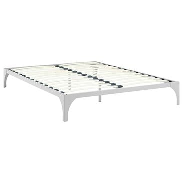 Modway Ollie Full Platform Bed Frame in Silver, , large
