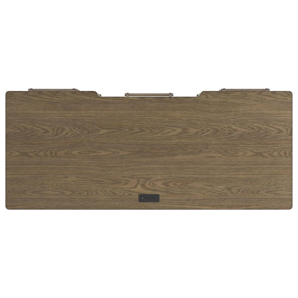 Ashley Roanhowe 68&quot; Writing Desk in Brown, , large