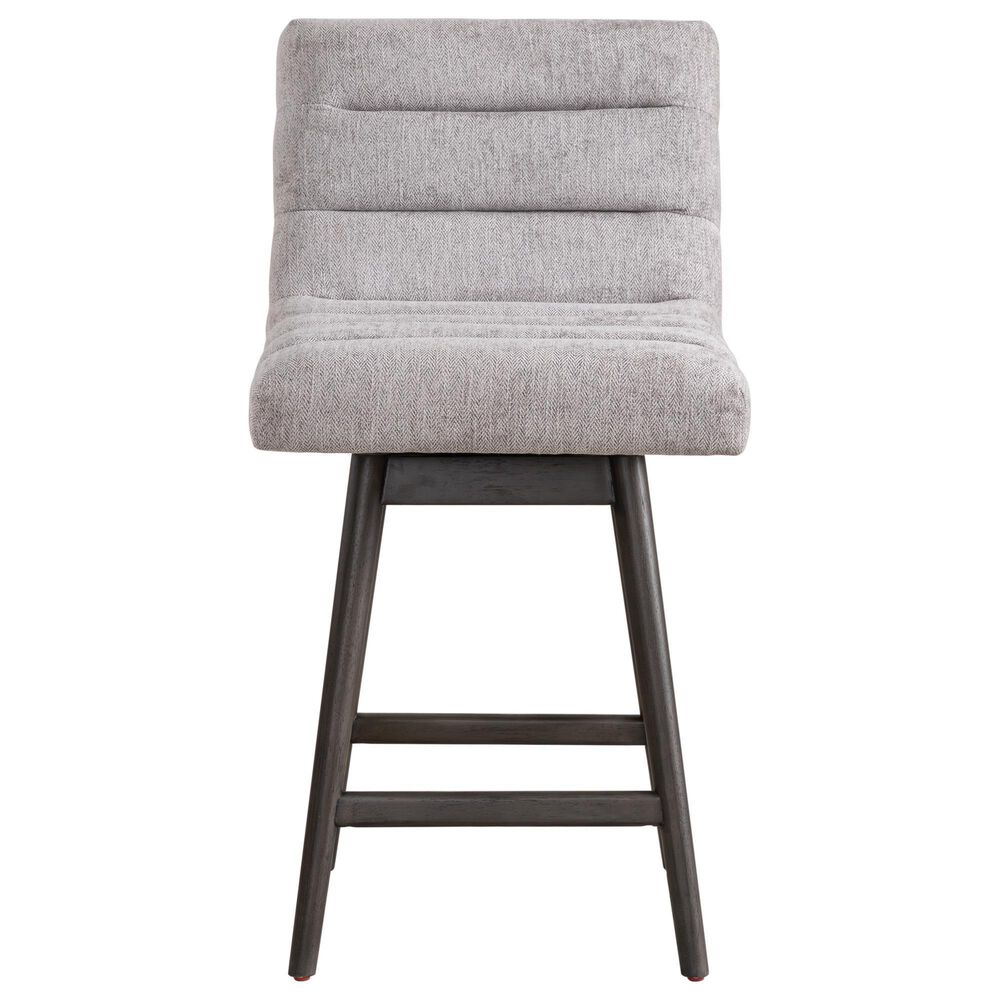 Armen Living Elias Swivel Counter Stool in Gray Oak, , large