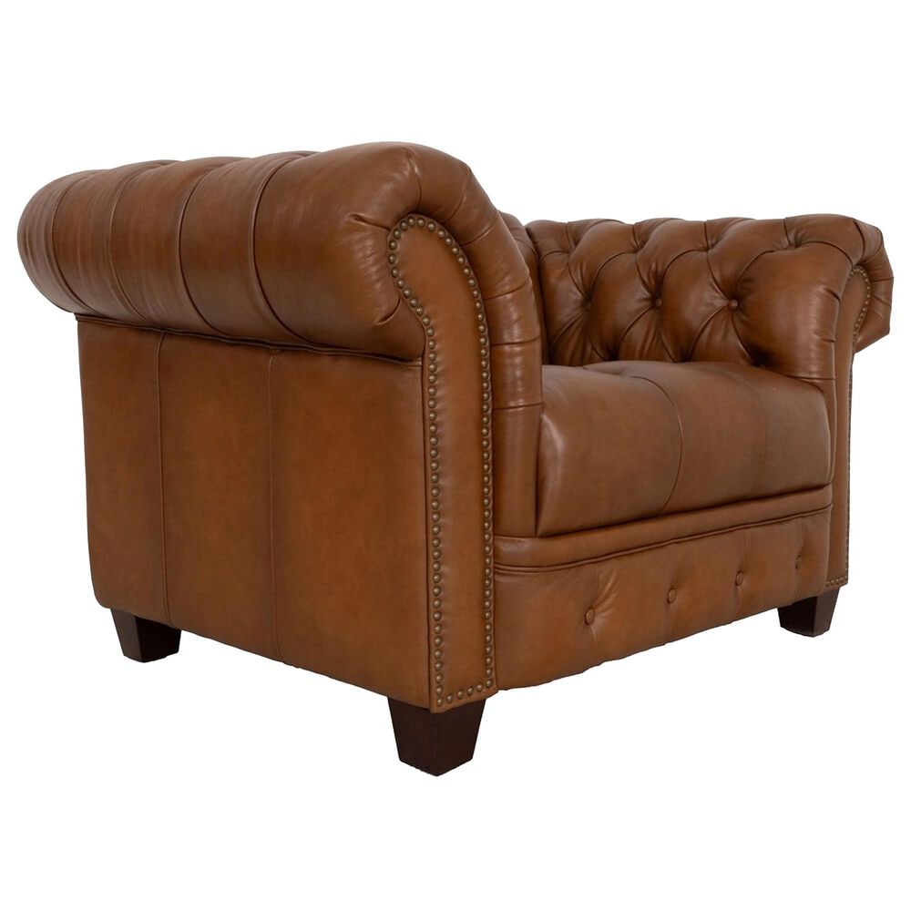 Hydeline York Leather Chair in Saddle, , large
