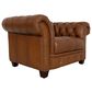 Hydeline York Leather Chair in Saddle, , large