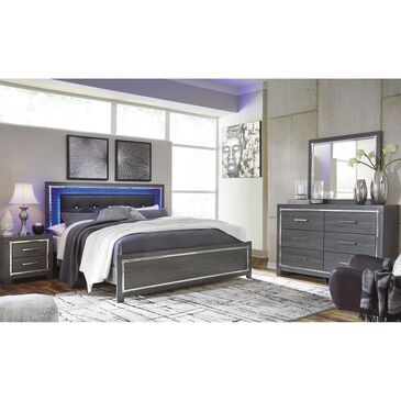 Ashley Lodanna 4-Piece King Bedroom Set in Gray, , large