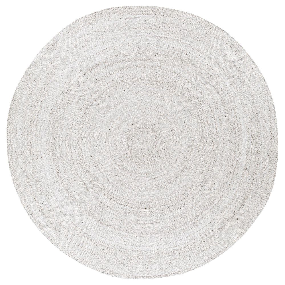Surya Azalea 8" Round Taupe, Medium Gray, Dark Brown and Cream Area Rug, , large