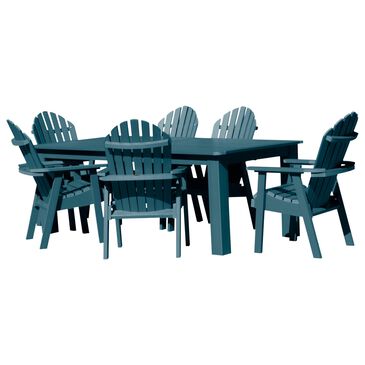 Highwood USA Muskoka 7-Piece Patio Bistro Dining Set in Nantucket Blue, , large