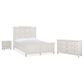 Nicolette Home Willowbrook Queen Panel Bed with Dresser and Nightstand in Egg Shell White, , large
