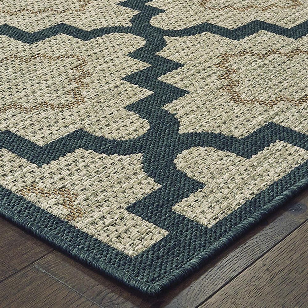 Oriental Weavers Latitude 804I 5&#39;3&quot; x 7&#39;3&quot; Grey Area Rug, , large