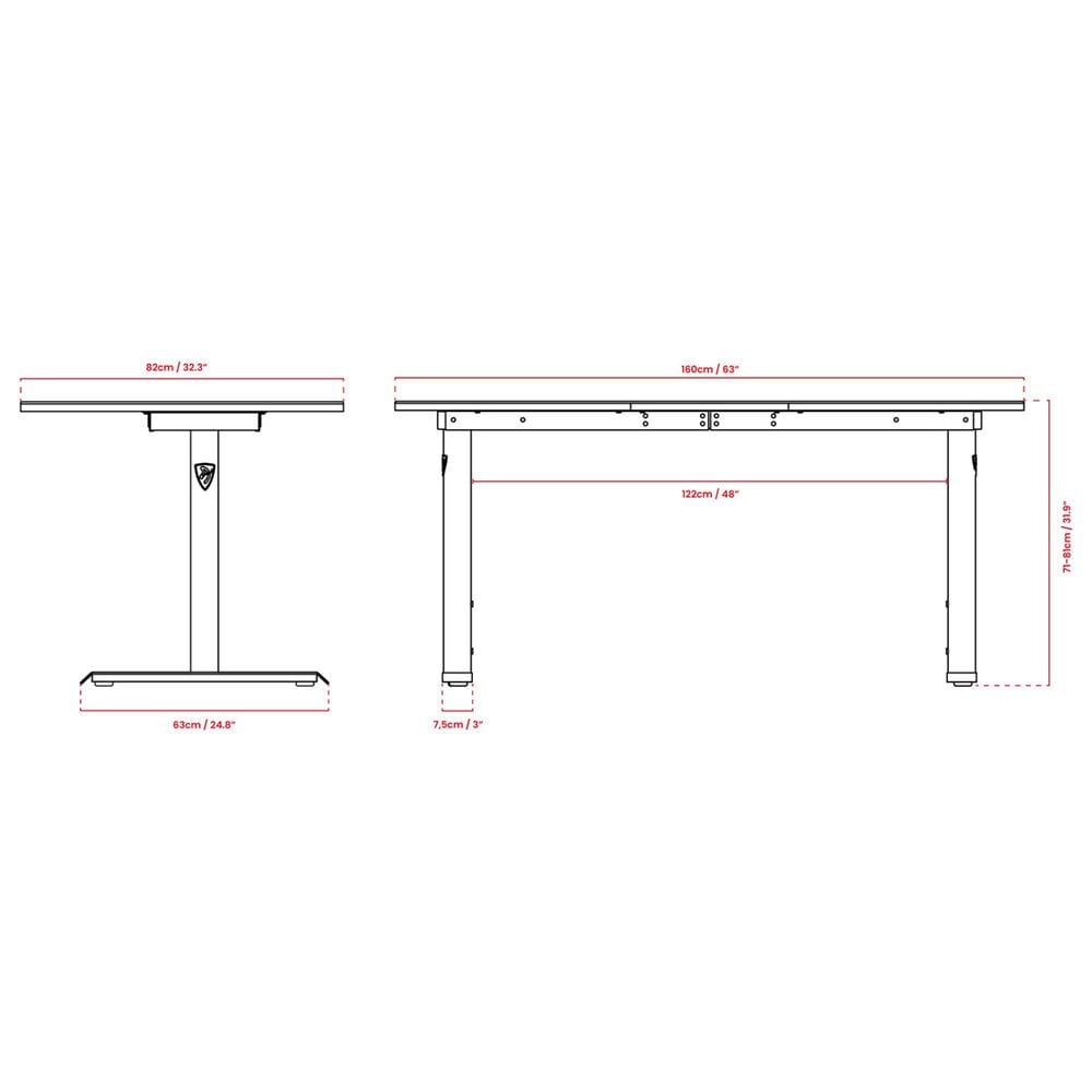 Arozzi Arena Special Edition Gaming Desk in Flower, , large