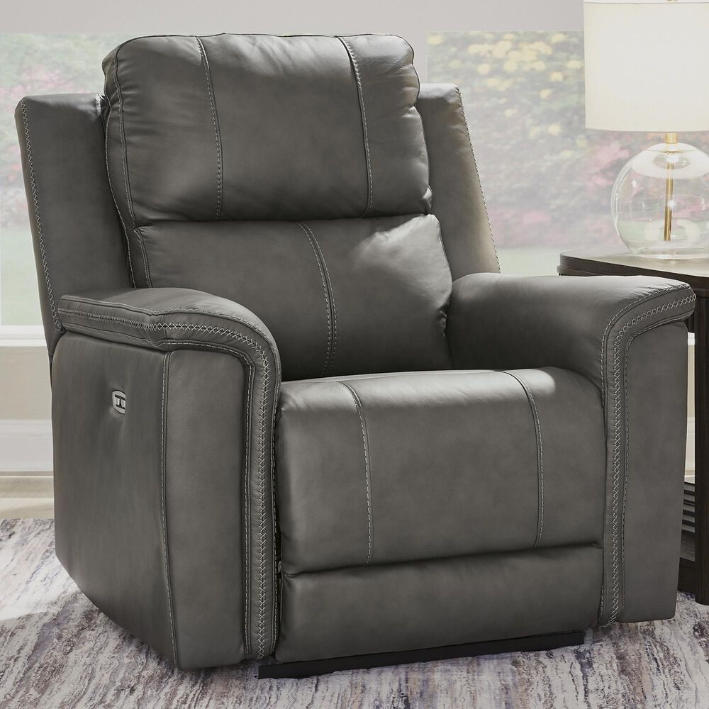 Ashley Bleckley Power Recliner with Adjustable Headrest in Anchor, , large