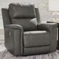Ashley Bleckley Power Recliner with Adjustable Headrest in Anchor, , large