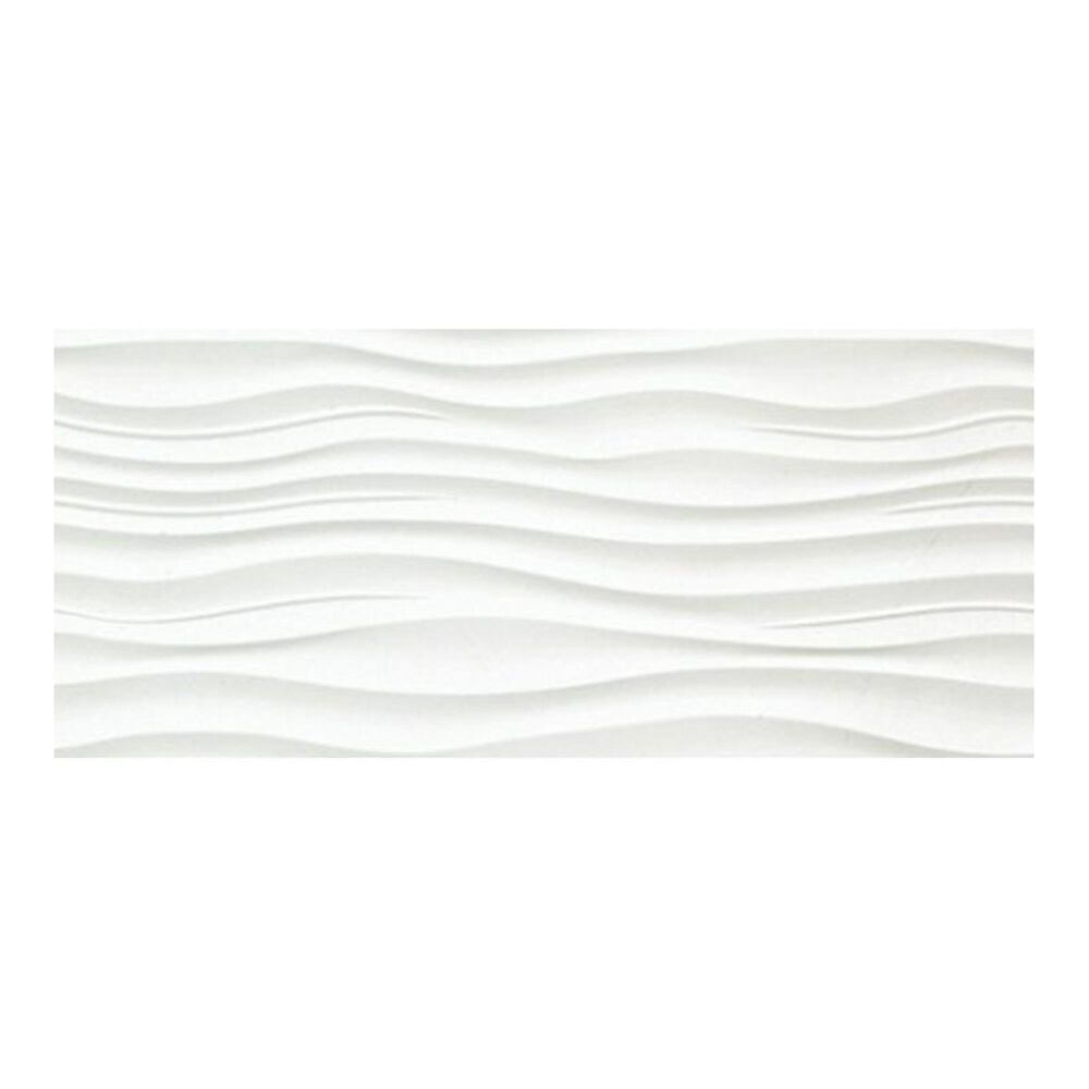 Emser Surface Ripple White 12" x 24" Porcelain Tile, , large