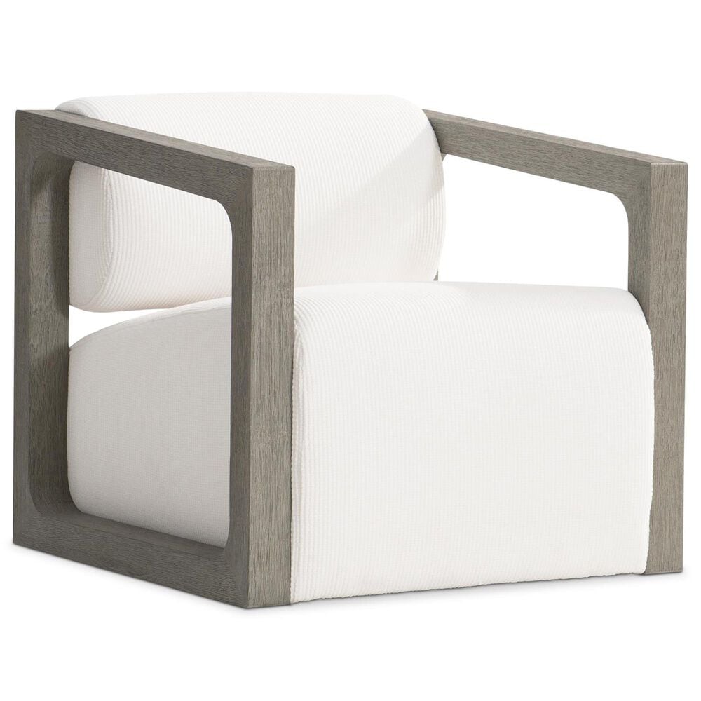 Bernhardt Leilani Outdoor Swivel Chair in White Cream, , large