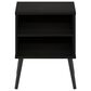 HOMLUX Claude 2-Tier Square End Table in Espresso, , large