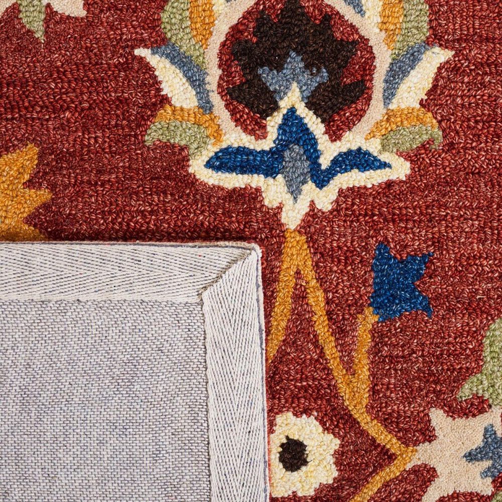 Safavieh Micro-Loop 8&#39; x 10&#39; Rust and Blue Area Rug, , large