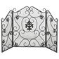 Maple and Jade 47" x 30" Fireplace Screen in Black, , large