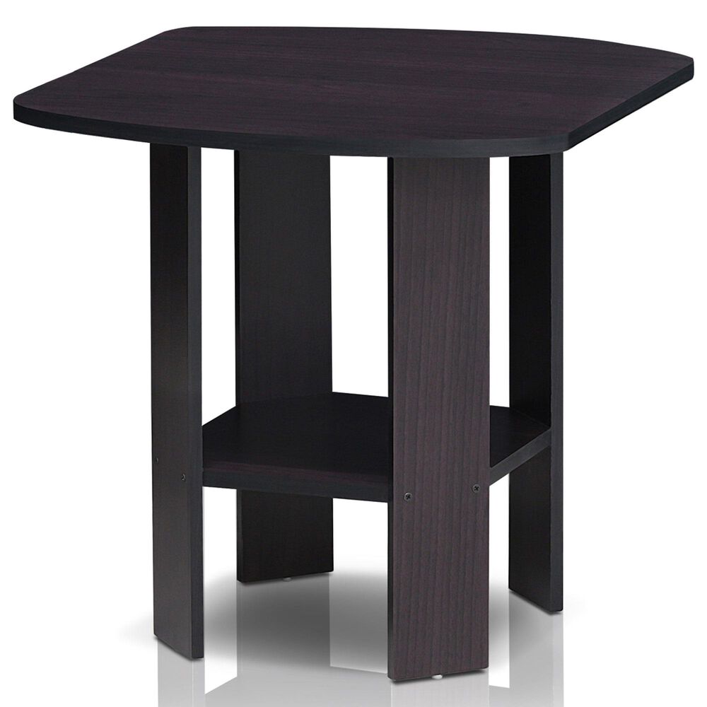 HOMLUX End Table in Dark Walnut (Set of 2), , large