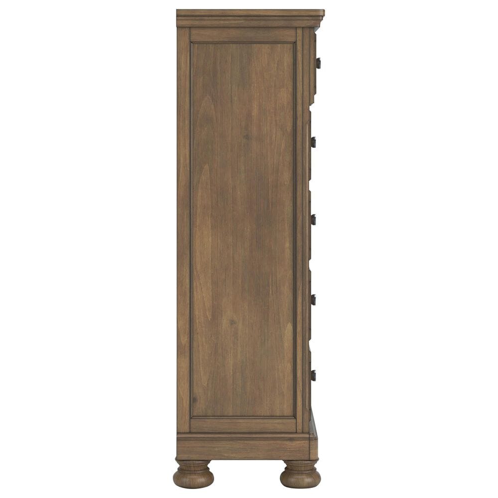 Ashley Feddinger 5-Piece King Storage Bedroom Set in Chestnut Brown, , large