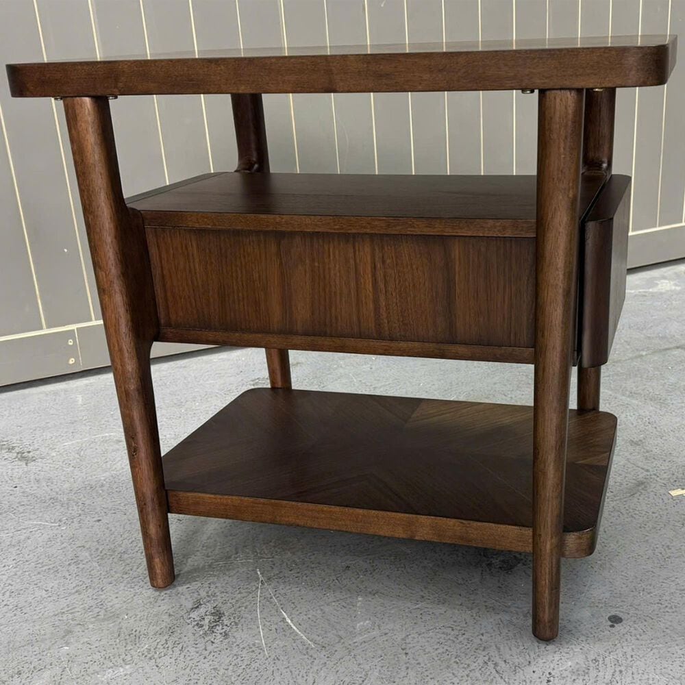 Riverside Furniture Delia Chairside Table in Nouveau Walnut, , large