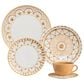 Oxford Unni Nuray 20-Piece Dinner and Tea Set in Brown and Off White, , large