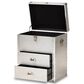 Baxton Studio Serge 2-Drawer Accent Storage Cabinet in Silver, , large