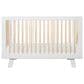 Babyletto Hudson 3-In-1 Convertible Crib and Toddler Conversion Kit in White and Washed Natural, , large