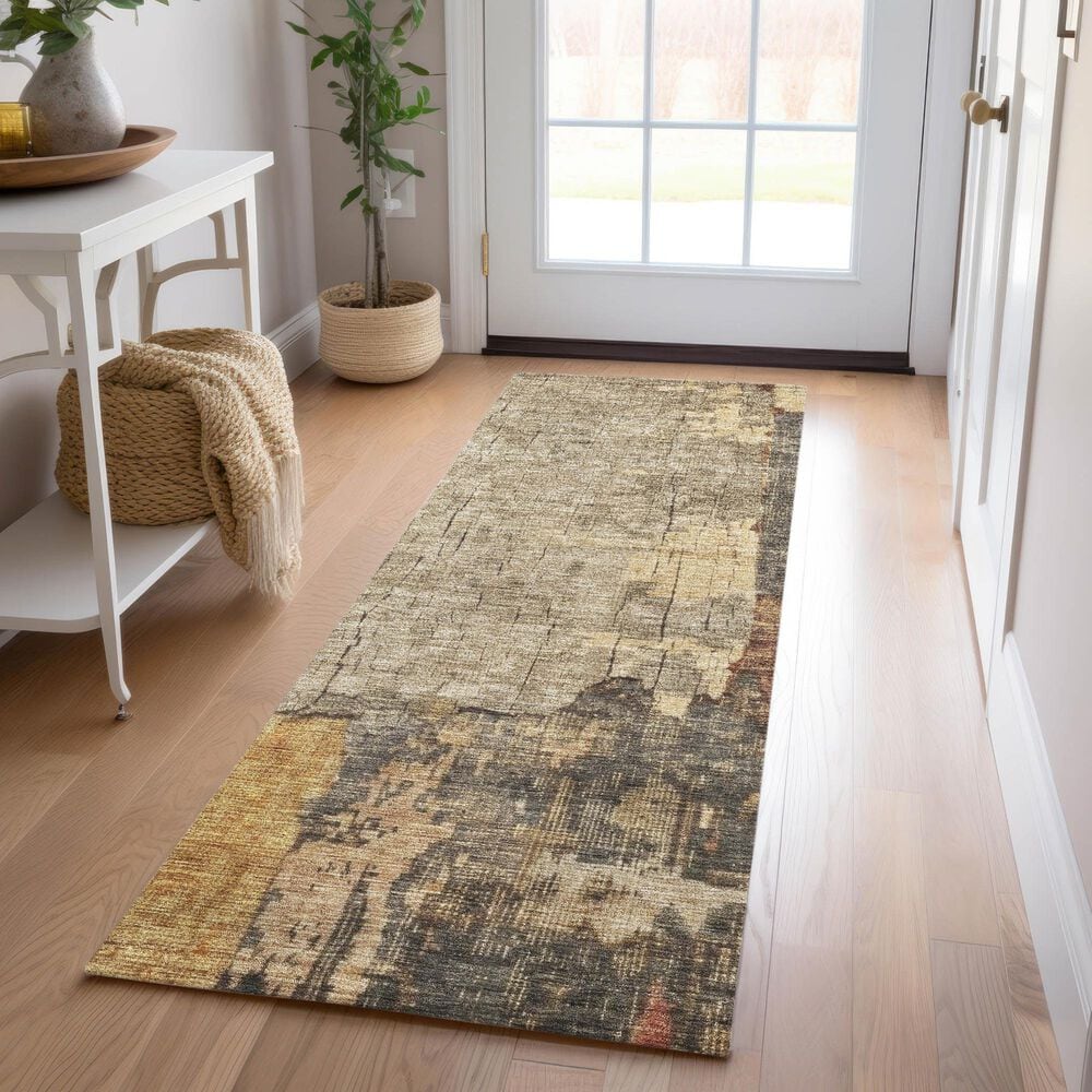 Dalyn Rug Company Nouveau NV9 2&#39;3&quot; x 7&#39;6&quot; Khaki Indoor/Outdoor Runner, , large