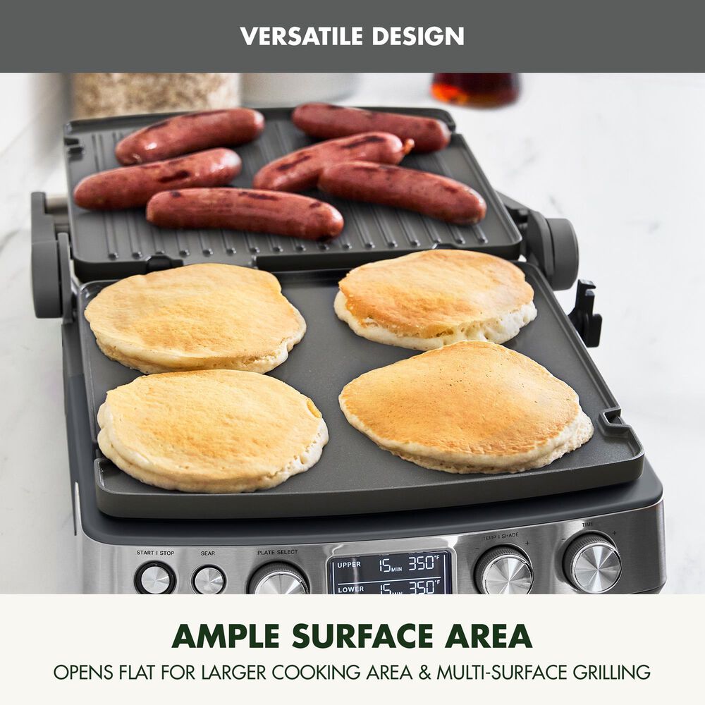Green Pan Elite 14" Contact Grill and Griddle in Graphite, , large