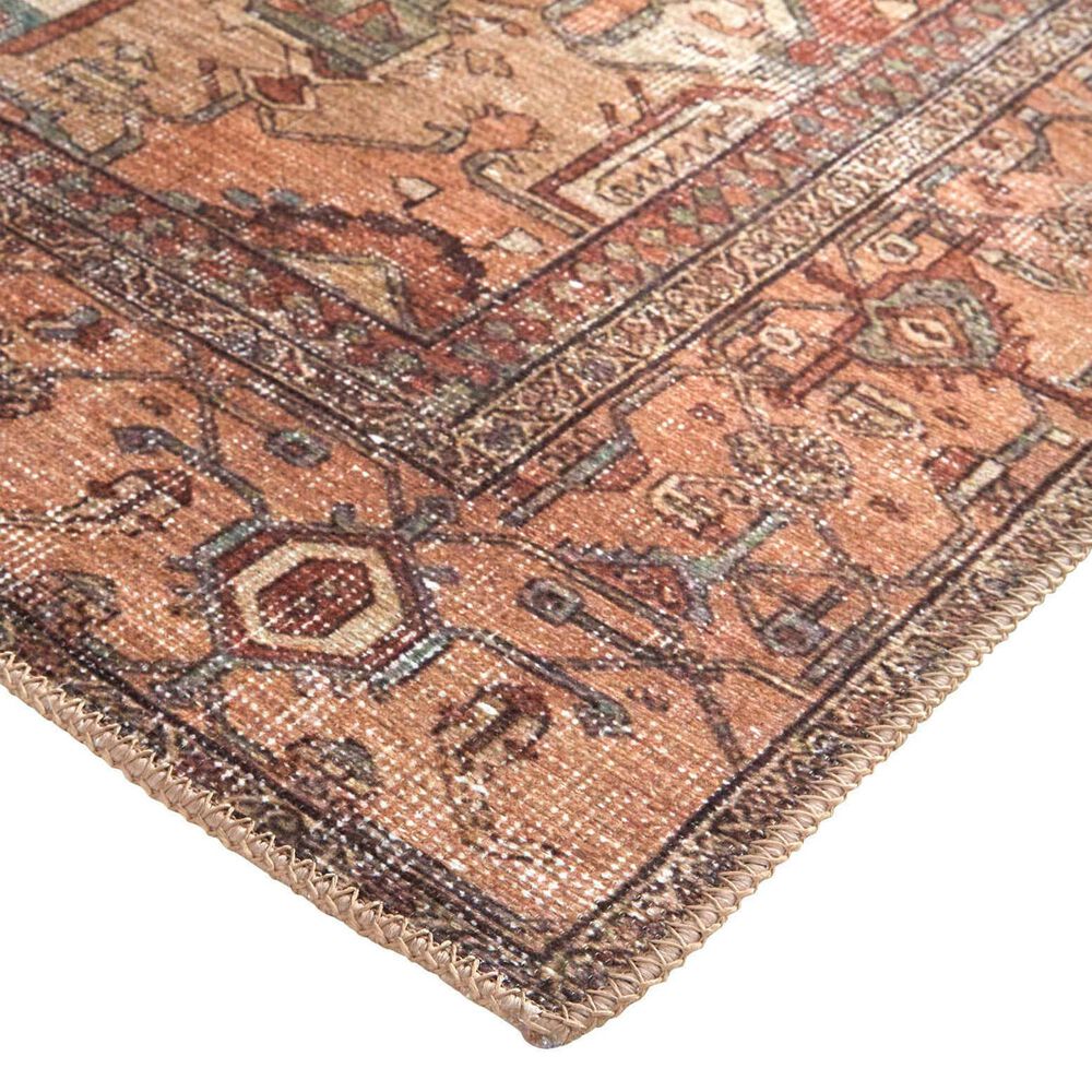 Feizy Percy 2&#39; x 3&#39; Brown and Rust Area Rug, , large