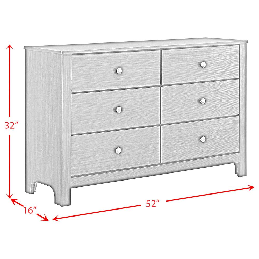 Mayberry Hill Sami 6 Drawer Dresser in Espresso, , large