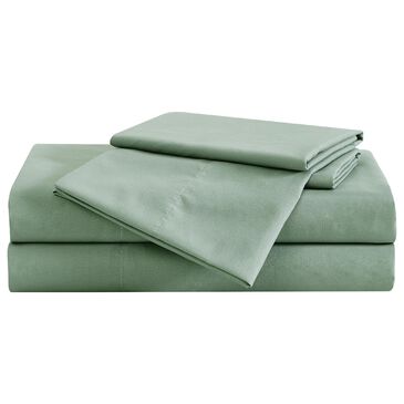 Pem America London Fog Garment Wash 4-Piece Queen Sheet Set in Green, , large
