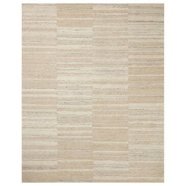 Amber Lewis x Loloi Rocky 9"3" x 13" Natural and Sand Area Rug, , large
