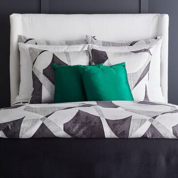 Ann Gish Clio Padded Throw in Black and White, , large