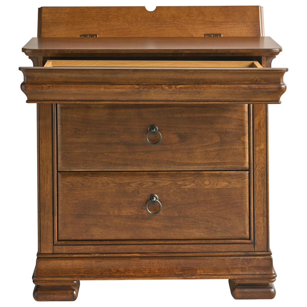 Universal Furniture New Lou 3-Drawer Nightstand in Cognac, , large