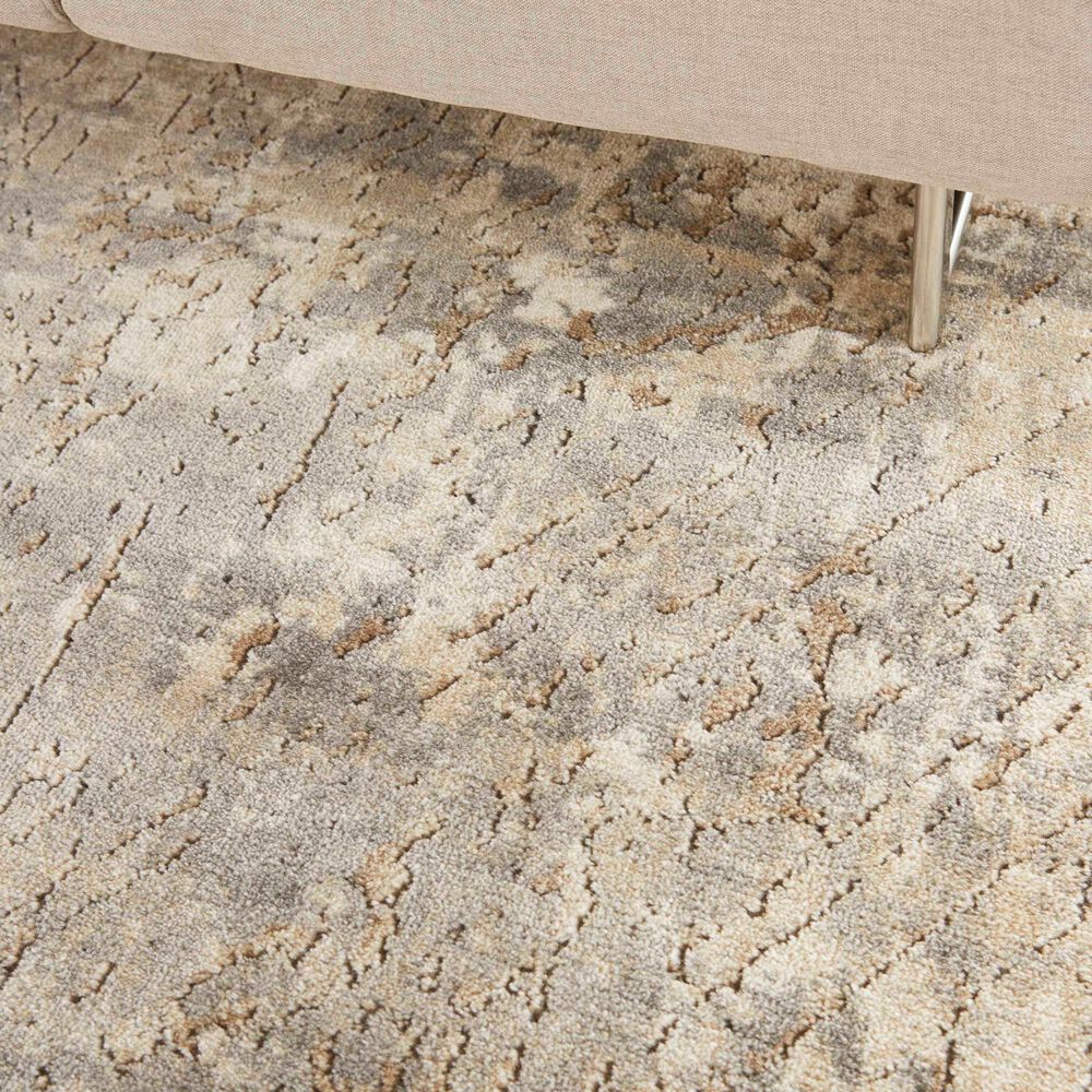 Nourison Quarry QUA03 3&#39; x 5&#39; Beige and Grey Area Rug, , large
