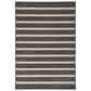 Nourison Positano POS03 Black and Ivory 7" x 10" Indoor/Outdoor Area Rug, , large