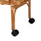Baxton Studio Diwata 2-Tier Rattan Kitchen Cart in Natural Brown, , large