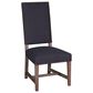 Home Trends & Design Nimes and Darcy 5-Piece Dining Set with Dark Grey Cushion in Weathered Mango and Driftwood, , large
