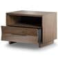 BDI Kava Queen Platform Bed and Two Nightstands in Natural Walnut, , large