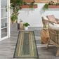 Nourison Horizon HOZ03 Green 2" x 6" Indoor/Outdoor Runner, , large