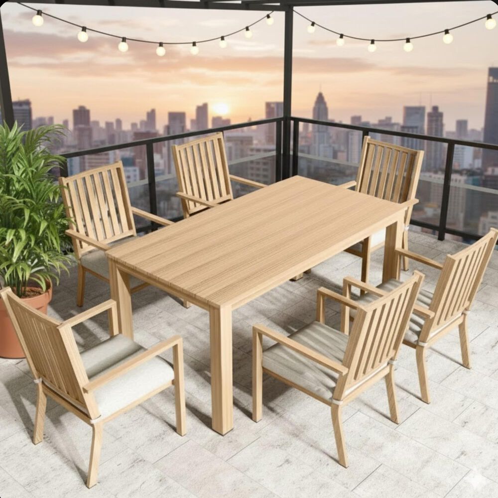 Hearth and Haven Outdoor All-Weather Aluminum Dining Chair in Gray (Set of 2), , large