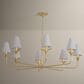 Troy Lighting Quill 8-Light Chandelier in Gilded Ivory, , large