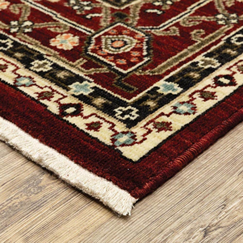 Oriental Weavers Lilihan Oriental 043S6 7&#39;10&quot; x 10&#39;10&quot; Red Area Rug, , large