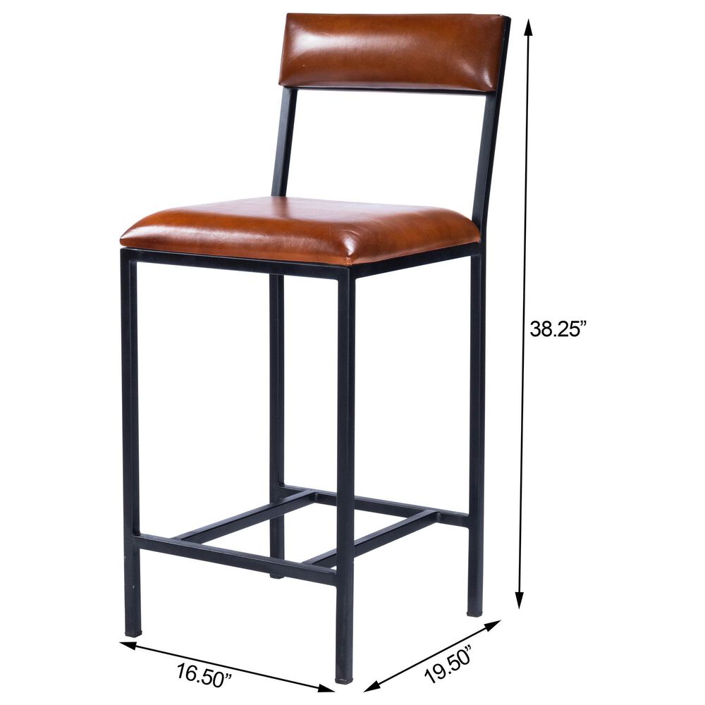 Butler Lazarus Counter Stool in Medium Brown, , large