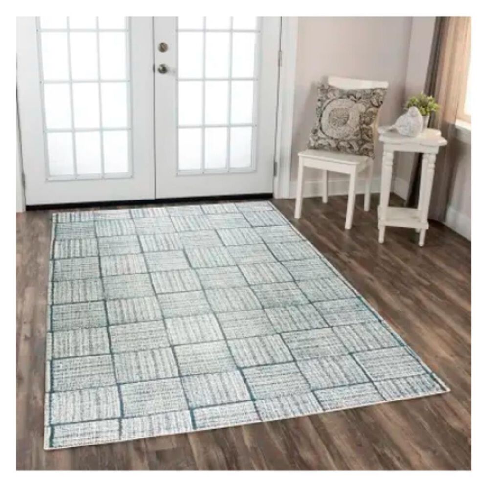 RIZZY Taylor 5&#39; x 7&#39;6&quot; Blue Area Rug, , large