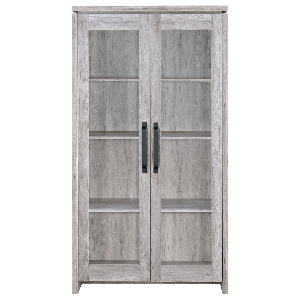 Pacific Landing 2-Door Tall Cabinet in Grey Driftwood, , large