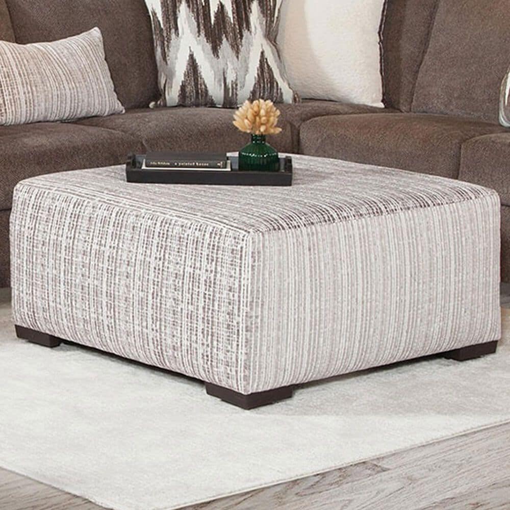 Northwestern Davina Cocktail Ottoman in Brown, , large